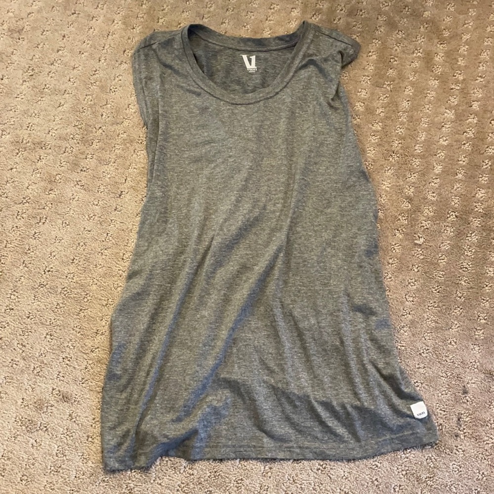 Vuori grey tank top size large